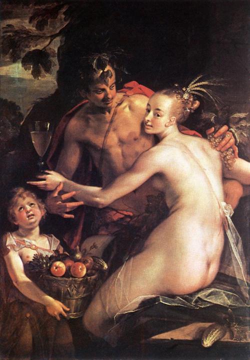 Bacchus,Ceres, and Cupid By: Von Aachen (1512-1615)